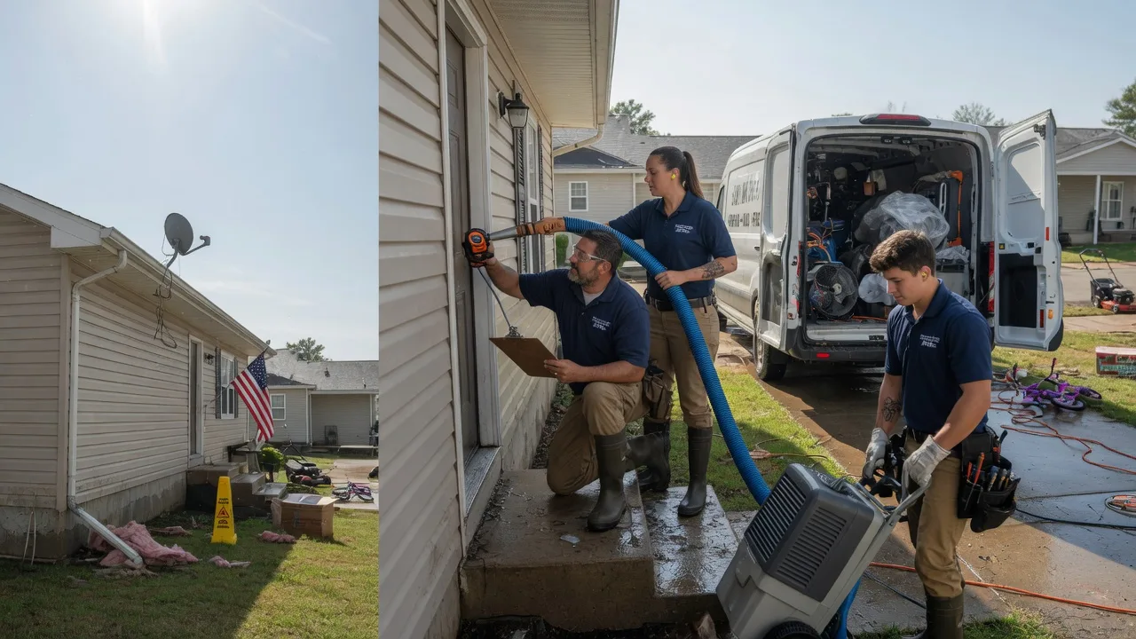 Ceiling Water Damage Restoration in Santa Fe, TN near me